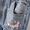 Women's Vintage High-Waist Jeans: Elastic Solid Denim Harem Pants, Oversize Fashion Style, Plus Size Up To 6XL
