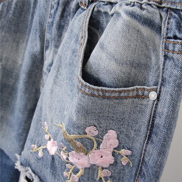 Women's Vintage High-Waist Jeans: Elastic Solid Denim Harem Pants, Oversize Fashion Style, Plus Size Up To 6XL