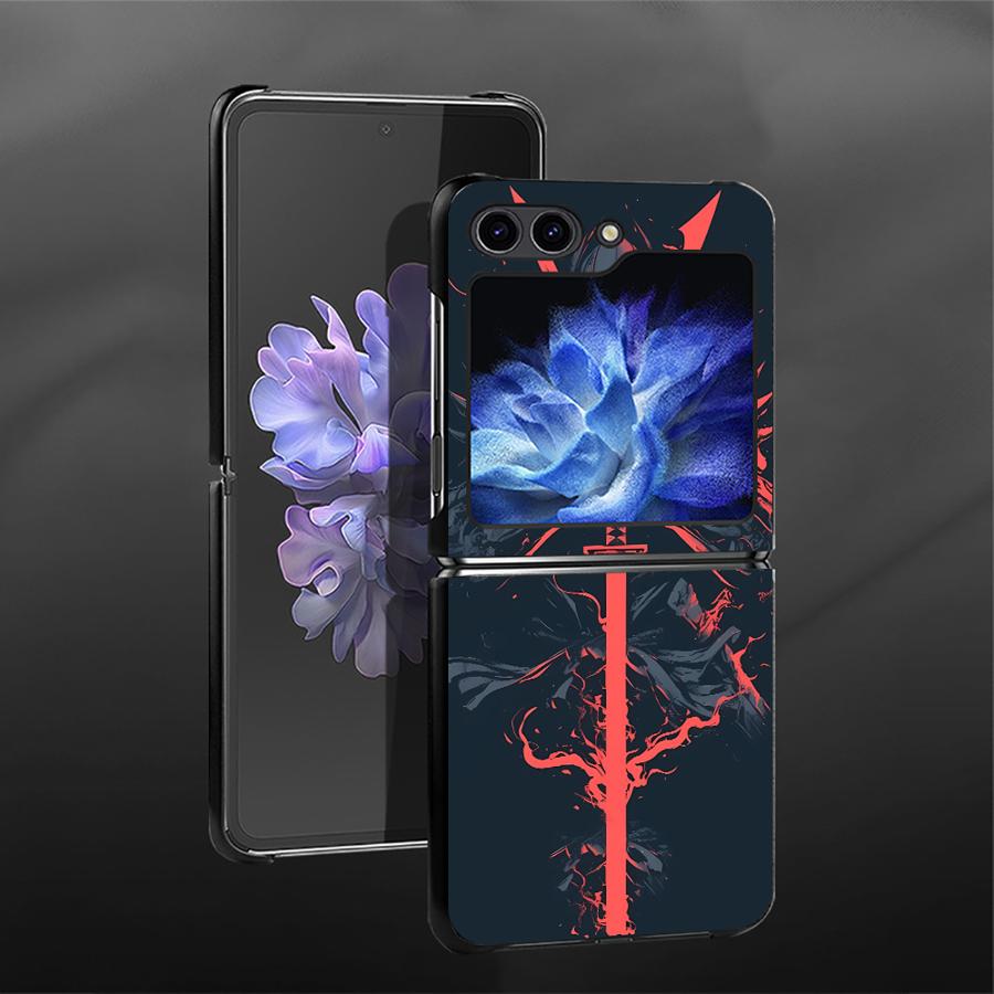 

Чохол для Samsung Galaxy Z Flip 7 6 5 4 3 Flip6 Flip5 Flip7 FE Flip3 Flip4 Задня кришка телефону Funda Аніме Самурай Крутий Galaxy Z Flip6