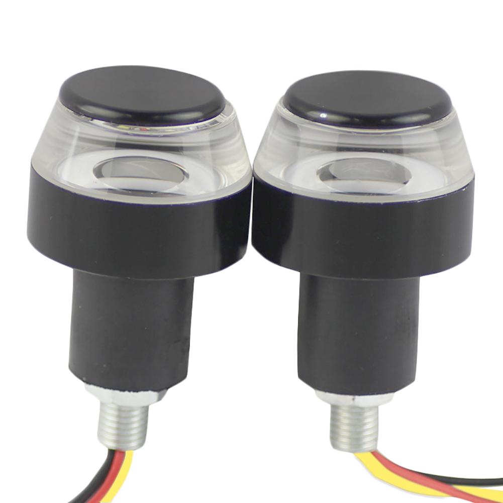 2PCS Motorcycle Turn Signal LED Light Indicator Blinker Handlebar Edge Light