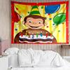 Curious George Tapestry for Bedroom Aesthetic Classroom Tapestries Wall Hanging for Living Room Dorm Office,Ideal Creative Gift