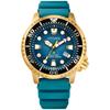Promaster Dive Eco-Drive Watch, 3-Hand, Date, ISO Certified, Luminous Hands and Markers, Rotating Bezel, Teal/Gold Tone, Teal/Gold Tone. Dive