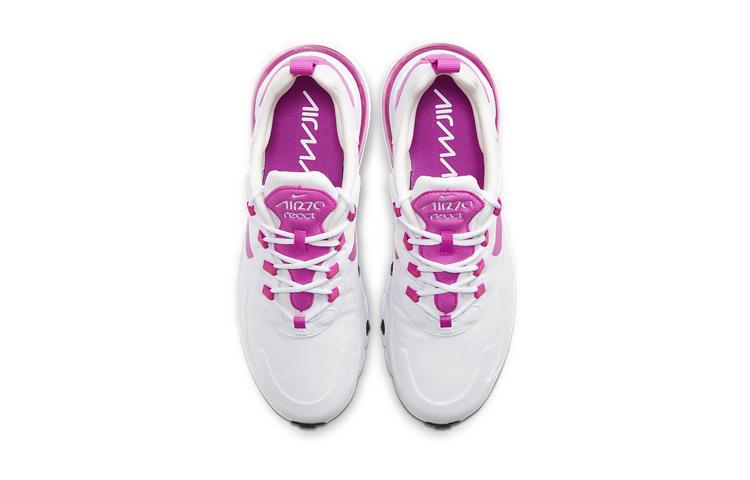 Nike Air Max 270 React Weiß Feuerrosa Damen CJ0619-100