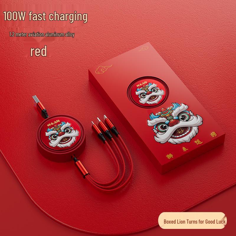 Universal Three-in-One Multi-functional Charging Cable with Customizable LOGO