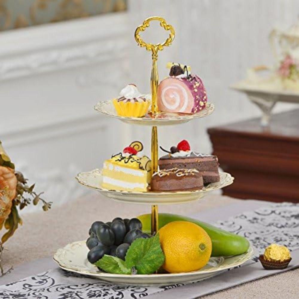 Luxury Cake Plate Nordic Dessert Plates Rack INS Snack Tray  Party Supplies