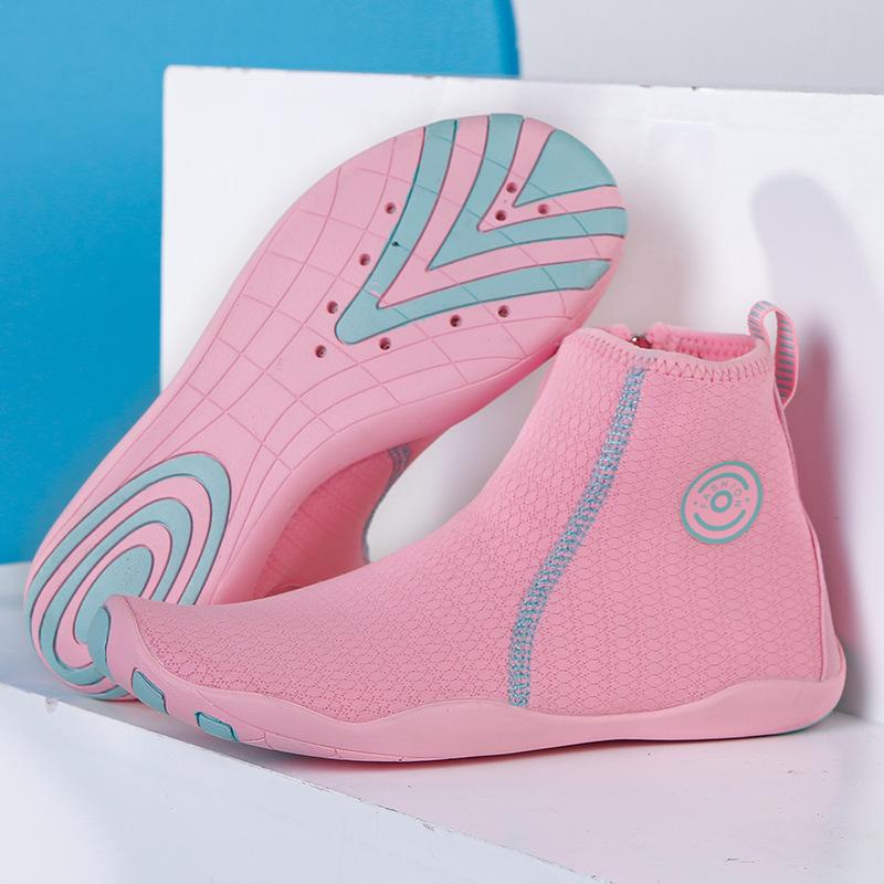 Creek Shoes High-Top Wading Thin-Soled Swimming Shoes Seaside Beach Water Sports Shoes Stickers Barefoot Skin Snorkeling Shoes