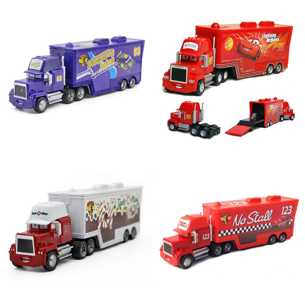 Colorful Cars Mack Lightning Mcqueen King Jackson Storm Racer Truck Toy For Kids