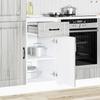 Kitchen Base Cabinet "Lucca" Grey Sonoma Glued Wood