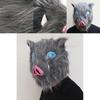Demon Slayer Halloween Kimetsu No Yaiba Hashibira Inosuke Pig Cosplay Mask Cos