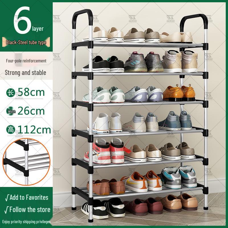 Slim Multi-Tier Shoe Rack for Entryway or Dorm