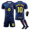 FC Barcelona Special Training Soccer Jersey Pedri Football Team Uniform La Liga #10 Yamal Set