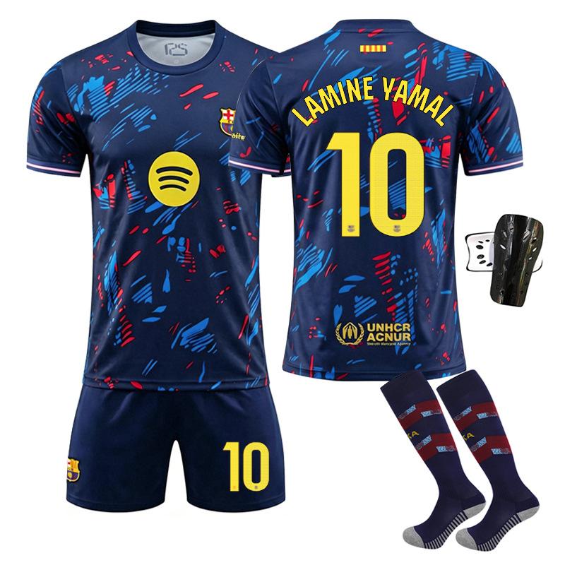 FC Barcelona Special Training Soccer Jersey Pedri Football Team Uniform La Liga #10 Yamal Set