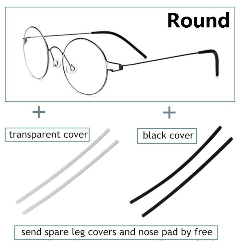 Denmark Brand Air Titanium Glasses Frames Men Thin Rim Screwless Eyewear Eyeglasses Women Morten Round Square Oval Korean Design