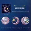 6 pcs/pack Colours Moon series Stickers aesthetic Decorative DIY Diary Album Scrapbooking material Junk Journal Supplies