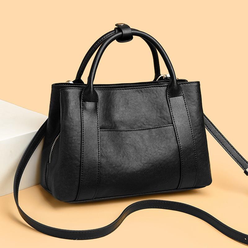 Bags Women's Bags Commuter Large-capacity Tote Bags Women's First-layer Cowhide Shoulder Bags Retro Handbags