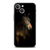 Running Horse Wild Animals Luxury Phone Case For iPhone 13 15 14 12 Mini 11 Pro MAX XR X SE XS 7 8 Plus Black Protection Cover