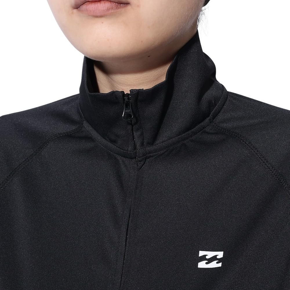 Stand-up collar zip-up rash guard