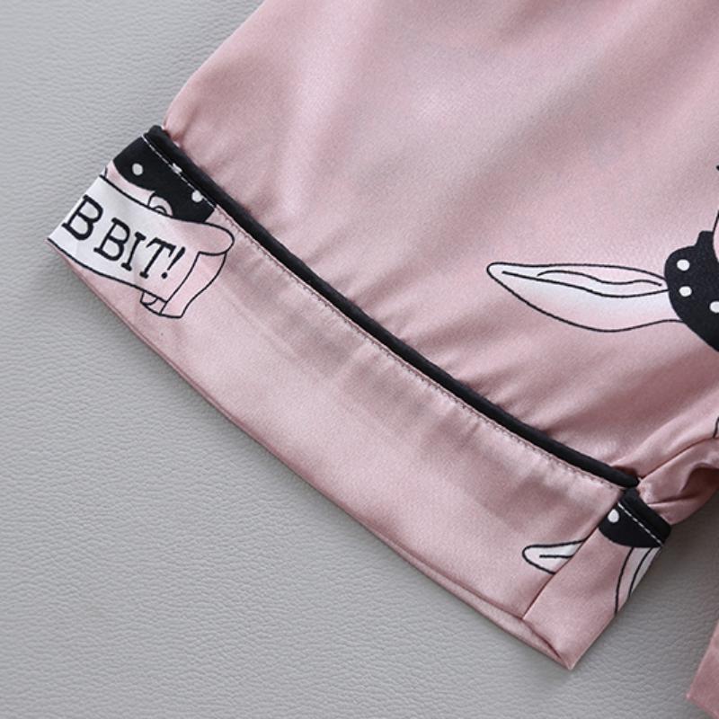 Children Pajamas Baby Clothing Set Kids Cartoon Print Sleepwear Autumn Cotton Nightwear Boys Girls Animal Pyjamas Pijamas Set
