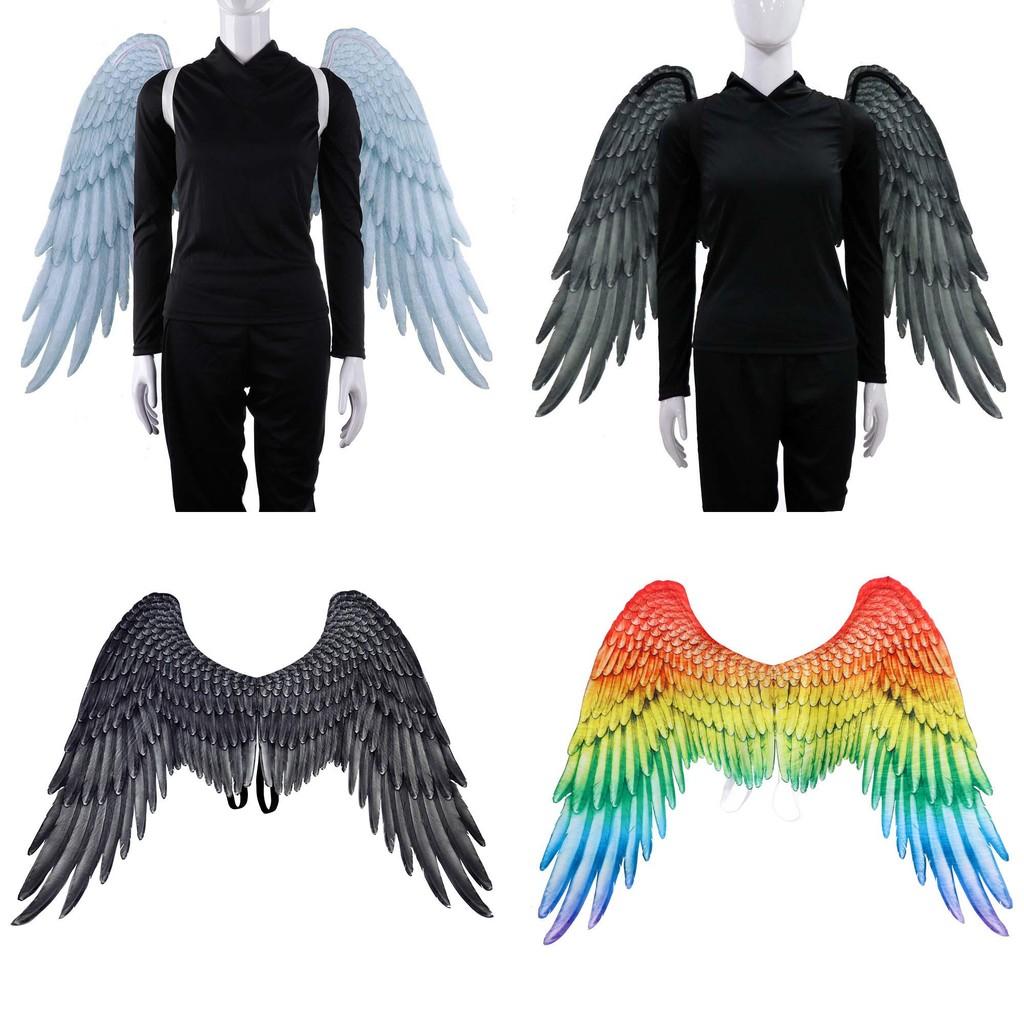 Angel Wings Halloween Extra Large Black And White Wings Clothing Supplies Props