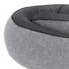 Neck Pillow Foldable Breathable Polyester Fiber Portable Memory Foam Travel Neck Pillow Gray