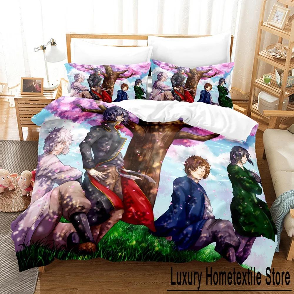

3D Gin Tama Bedding Set Duvet Cover With Pillowcase Twin Full Queen King Size Anime Home Textile Fashion 70x133cm 2pcs