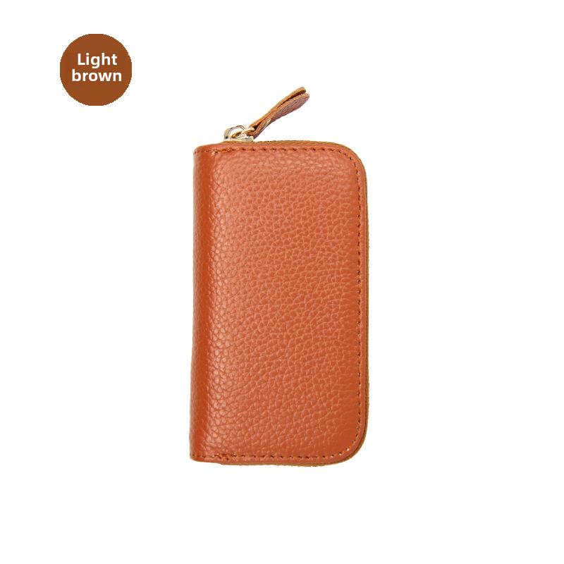 

Женская сумка для ключей и монет из коровьей кожи на молнии с держателем для карт