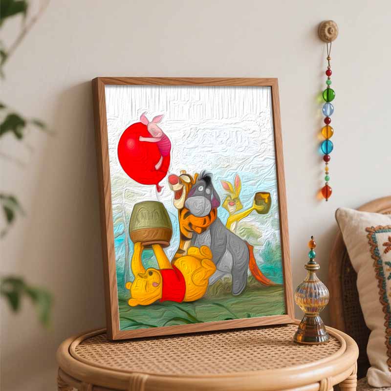Disney Winnie Pooh Painting Kit Canvas DIY Home Decor Gift