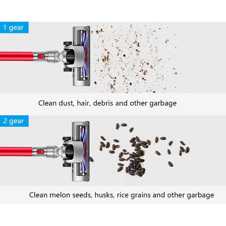 Powerful vacuum cleaner 9000Pa, 2200mAh wireless lithium battery, wet and dry, with deep mite removal brush, 150W