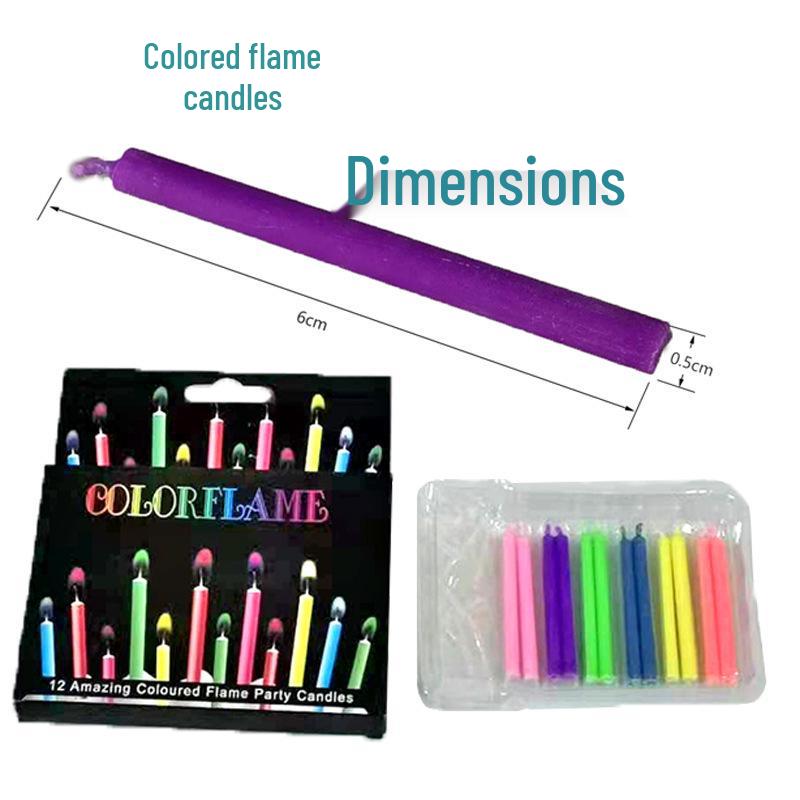 Color-Changing Rainbow Flame Candle for Birthday Parties & Creative Proposals