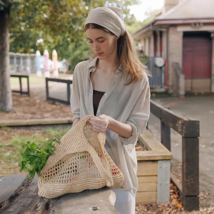 Natural Net Bag (shoulder) - Natural