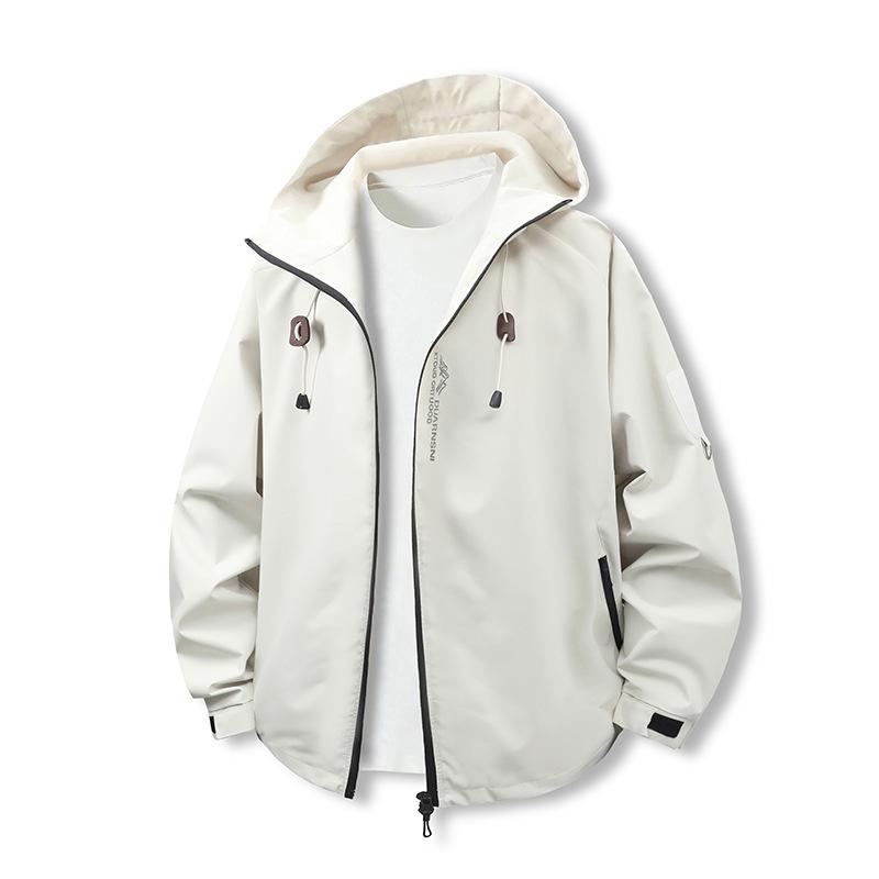 2026 Spring Men's Hooded Windproof Mountaineering Jacket - Trendy Outdoor Casual Workwear Outerwear.
