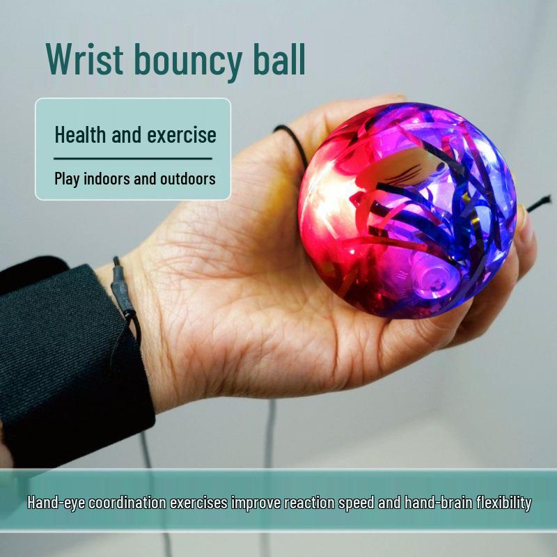 Luminous Elastic Wrist Ball for Kids' Agility & Hand-Eye Coordination