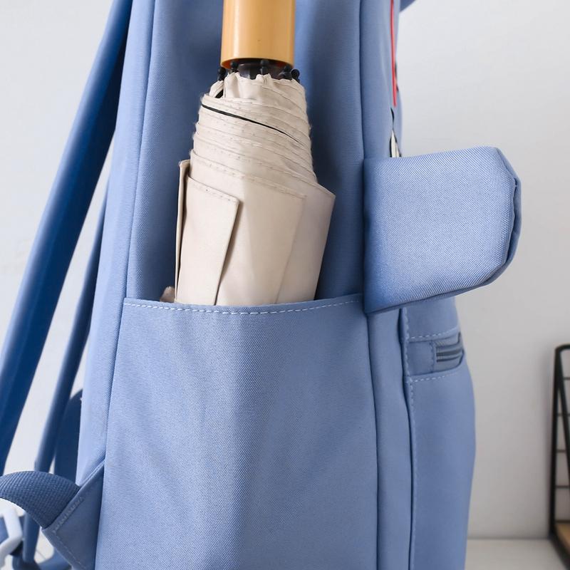 Three-piece Backpack Schoolbag For Primary And Middle School Students Large-capacity Backpack