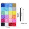 24-Grid Flat Back Resin Pearls for Nail Art with Long Lasting Shine and Colorful Nail Decorations