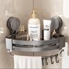 DANLE No-Drill Suction Cup Corner Bathroom Shelf