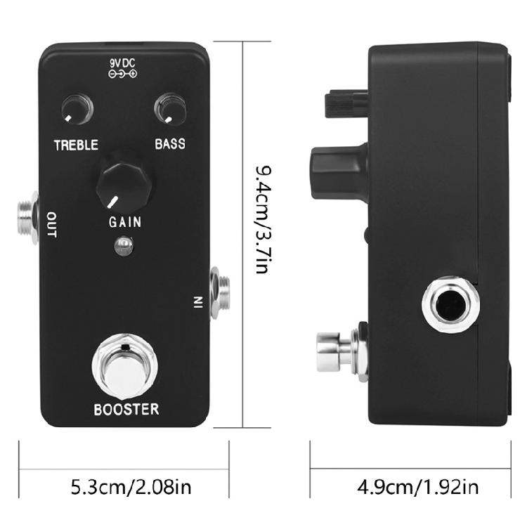 Gitarren-Booster-Pedal Boost-Effekt-Pedale Reine Signalverstärkung Sound