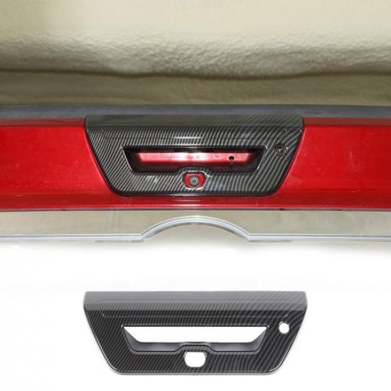 Kohlefaser Heckklappen-Türgriff-Schalenabdeckung Zierleiste Dekor für Ford F150 2015-
