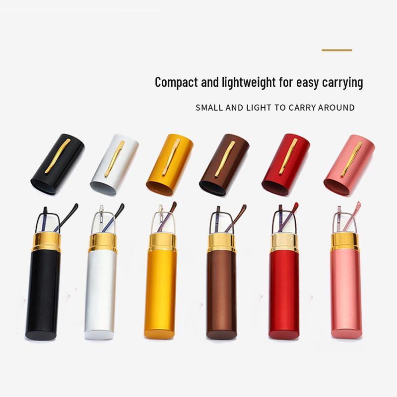 Compact Ultra-Light Fashion Reading Glasses with Pen Holder for Men & Women
