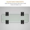 6 clip di fissaggio per vetro in lega di alluminio resistente, clip moderne per specchi da parete, display in acrilico e vetro