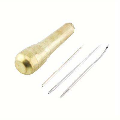 1 Satz Kupferpfriem Oberleder Kegel Kupfergriff Häkeln Hohlnadel Sohlennadel Kegel Genähte Tasche Schuhe reparieren
