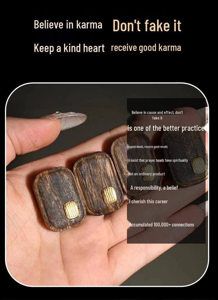 Indonesian Kalimantan Agarwood Earrings: 12mm Grade, 925 Sterling Silver, Gold Plated Studs