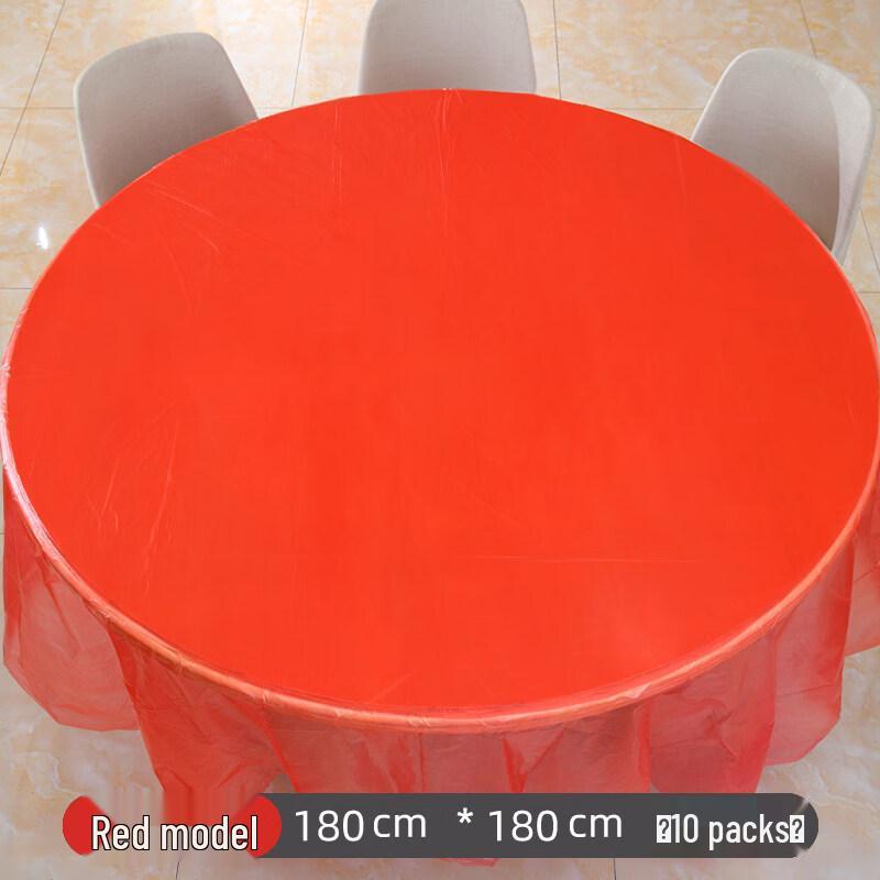 Disposable Plastic Round Tablecloth