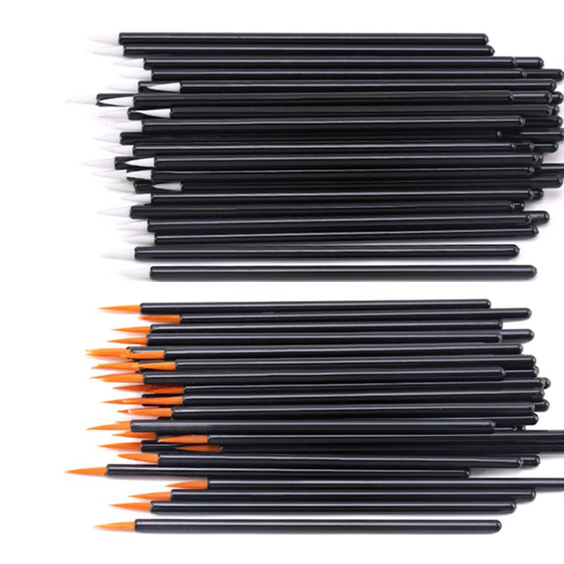 50/100PCS Eyeliner Brushes Disposable Lip Brush Eyeliner Wand Applicator Makeup Tools For Nail Art Painting Pen Tool Supplier\ [