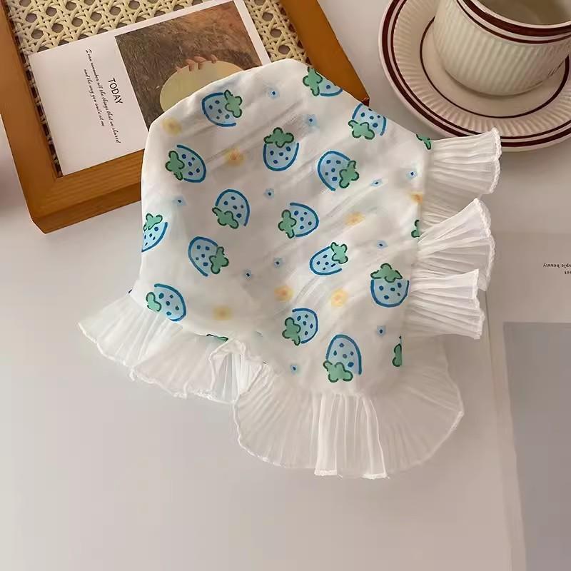 The New Summer Ins High-end Lace Headscarf Pastoral Style Baotou Triangle Scarf Headband Female Light Luxury Headdress Hair Accessories