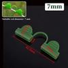 100PCS Plastic Pressure Film Clip 7mm Size Windproof Greenhouse Film Clamp Double Head Design Windproof Feature