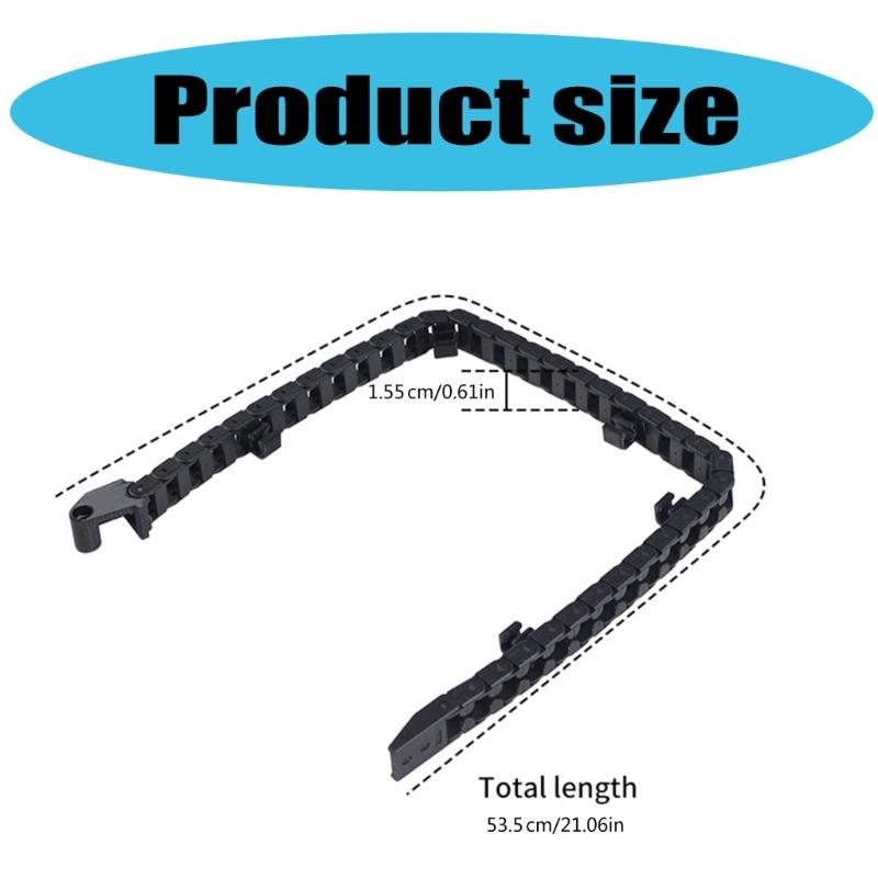 Comprehensive K1Max Open Drag Chain Kit for 3D Printing Includes Nylon Chain Screws and Printables Parts