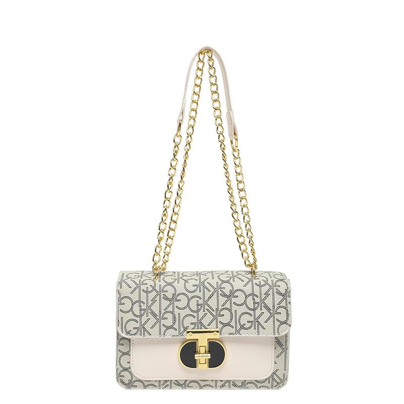 Retro-Umhängetasche für Damen, klein, ideal für den Berufsverkehr; vielseitige Schultertasche, kleine quadratische Tasche für Damen im Frühlingstrend.