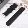 20mm Watch Band Silicone Pin Buckle Sports Tire Grain Watch Strap AccessoryBlack