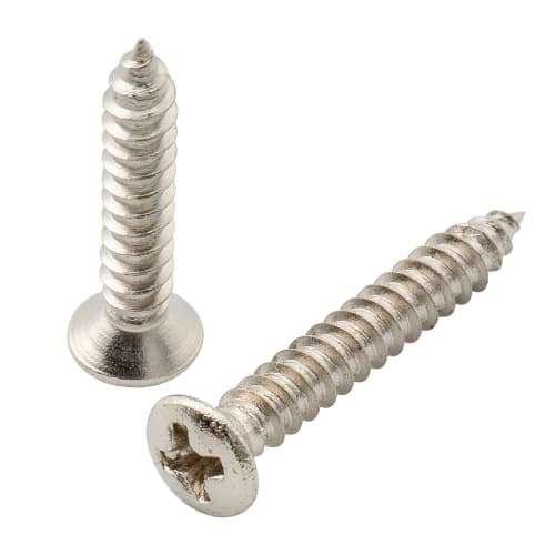 Musiclily Ultra 2.5x15mm+2.5x18mm Stainless Steel Threaded Screws for M-Backer Escutcheon Electric Guitar/Bass, Nickel (Pack of 20)