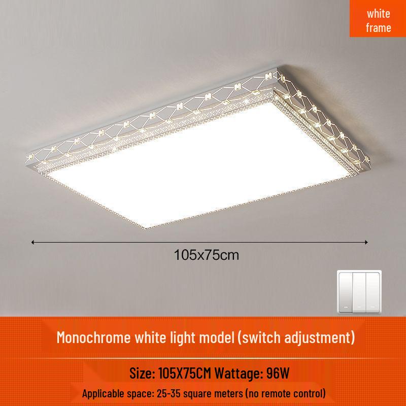 LED Ceiling Light: Simple, Atmospheric Round Fixture for Living Room, Dining Room, Study, and Bedroom.